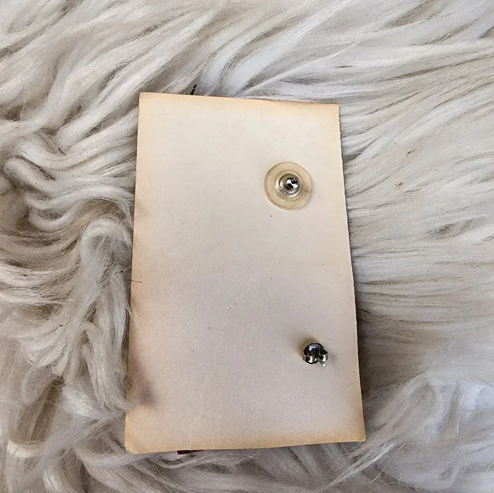 Hand Crafted‎ Copper Hologram earrings